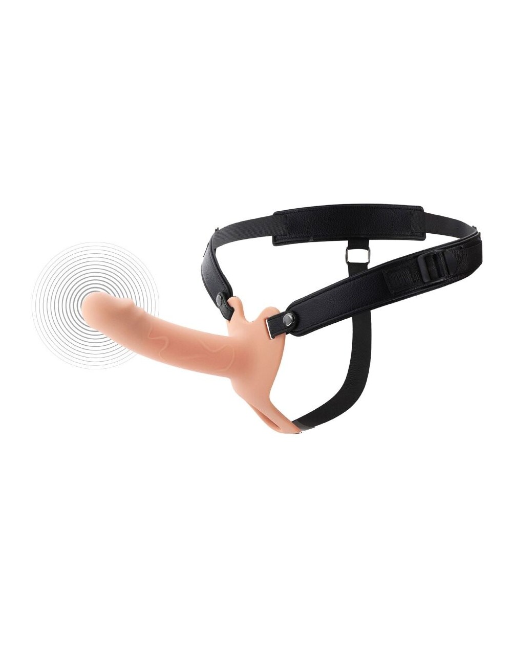 HIDDEN DESIRE - INFERNO MANCHON PÉNIS VIBRANT AVEC STRAP-ON 16 CM