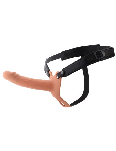 HIDDEN DESIRE - INFERNO MANCHON PÉNIS AVEC STRAP-ON EN SILICONE 18 CM