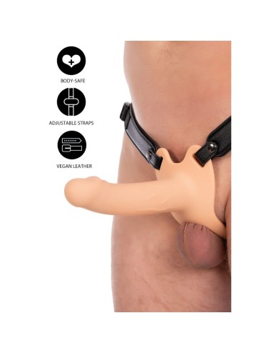 HIDDEN DESIRE - INFERNO MANCHON PÉNIS AVEC STRAP-ON EN SILICONE 18 CM