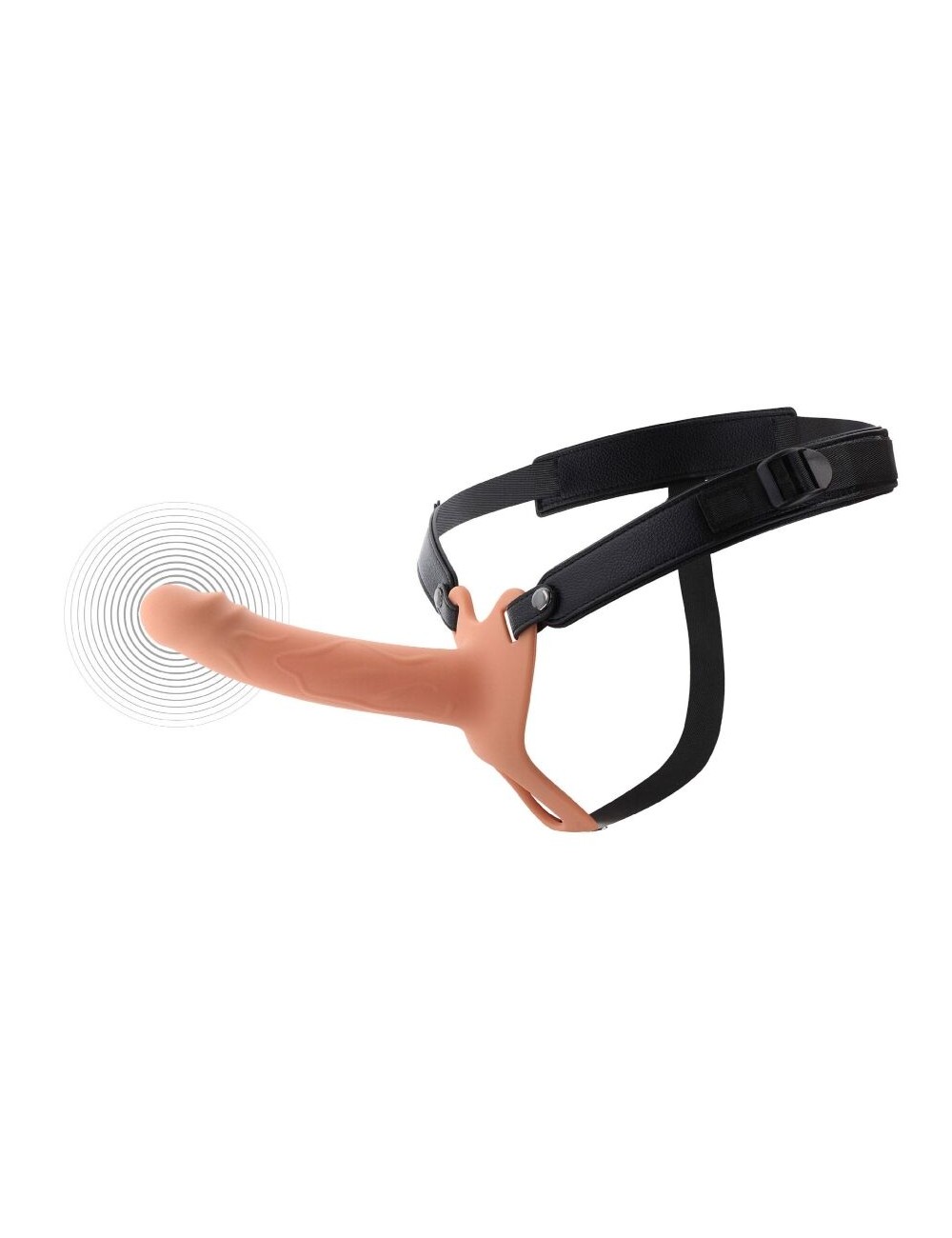 HIDDEN DESIRE - INFERNO MANCHON PÉNIS VIBRANT AVEC STRAP-ON 18 CM