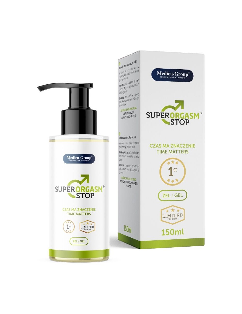 MEDICA GROUP - SUPER ORGASM STOP GEL INTIME POUR HOMMES 150 ML