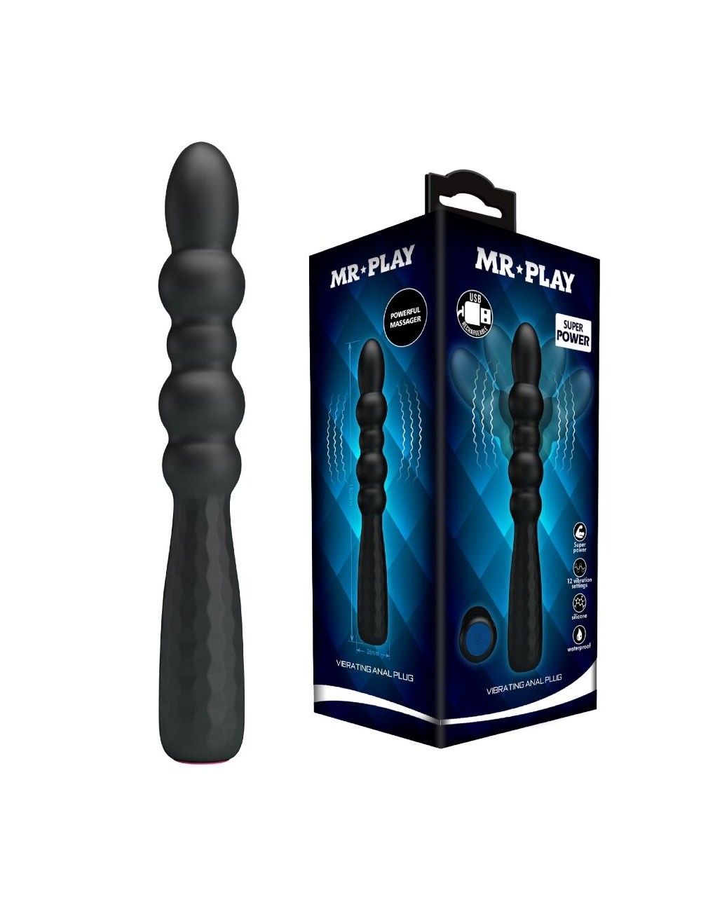 MR PLAY - PLUG ANAL VIBRANT ET FLEXIBLE
