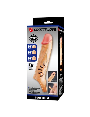 PRETTY LOVE - MANCHON PÉNIS AVEC EXTENSIONS