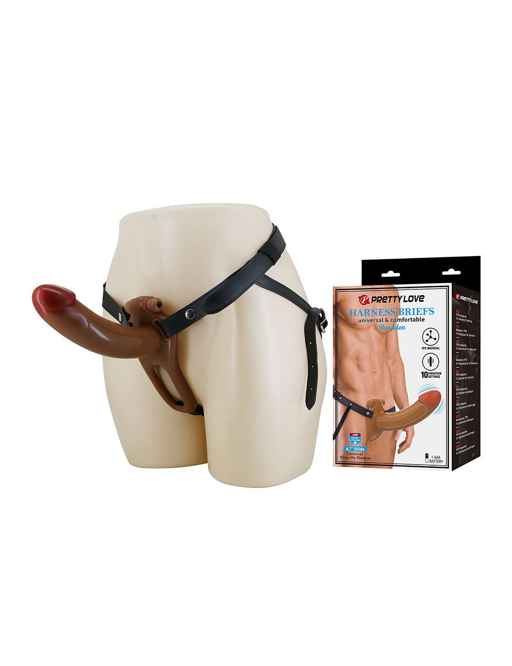 PRETTY LOVE - BRADDEN STRAP-ON VIBRANT