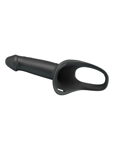 PRETTY LOVE - LANDON BLACK STRAP-ON VIBRANT