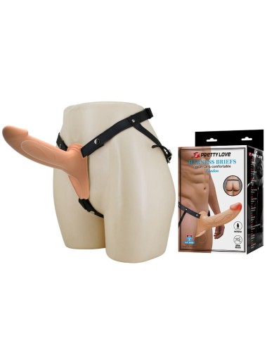 PRETTY LOVE - LANDON LIGHT-SKIN VIBRATING STRAP-ON