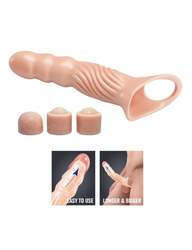 PRETTY LOVE - GAINE PÉNIENNE TEXTURÉE AVEC EXTENSEURS