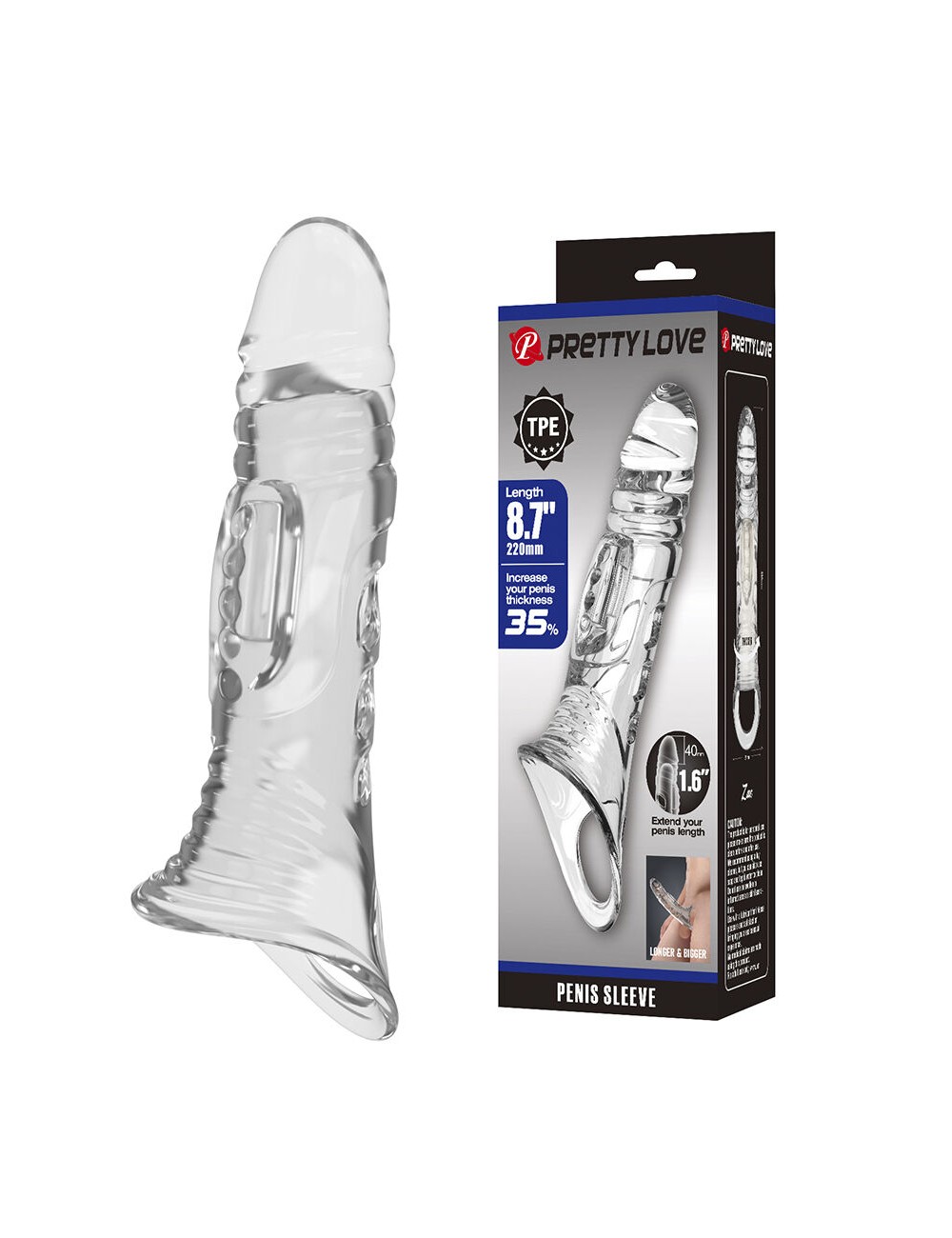 PRETTY LOVE - COUVERTURE TRANSPARENTE POUR PÉNIS