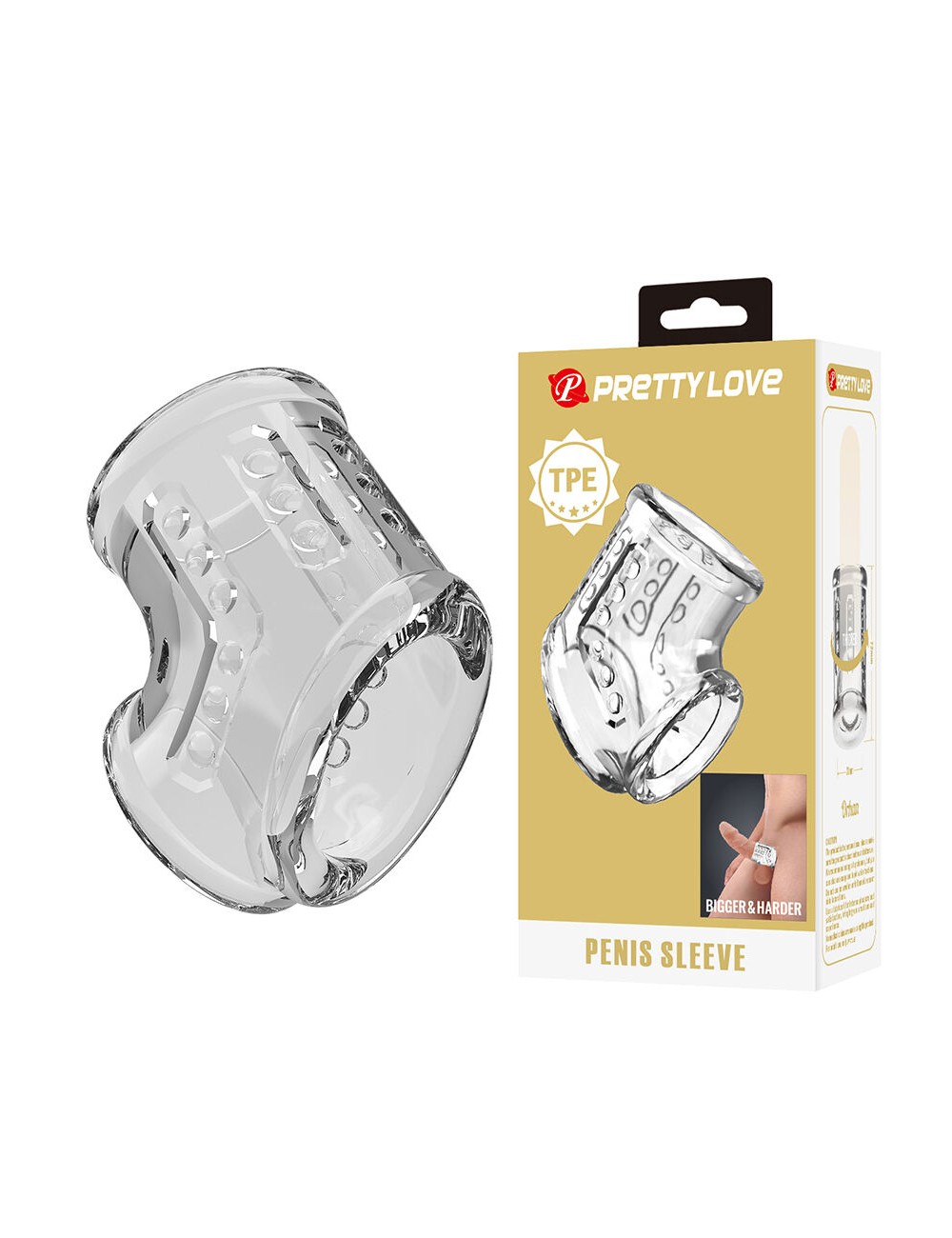 PRETTY LOVE - GAINE PÉNIENNE COURTE ET TRANSPARENTE