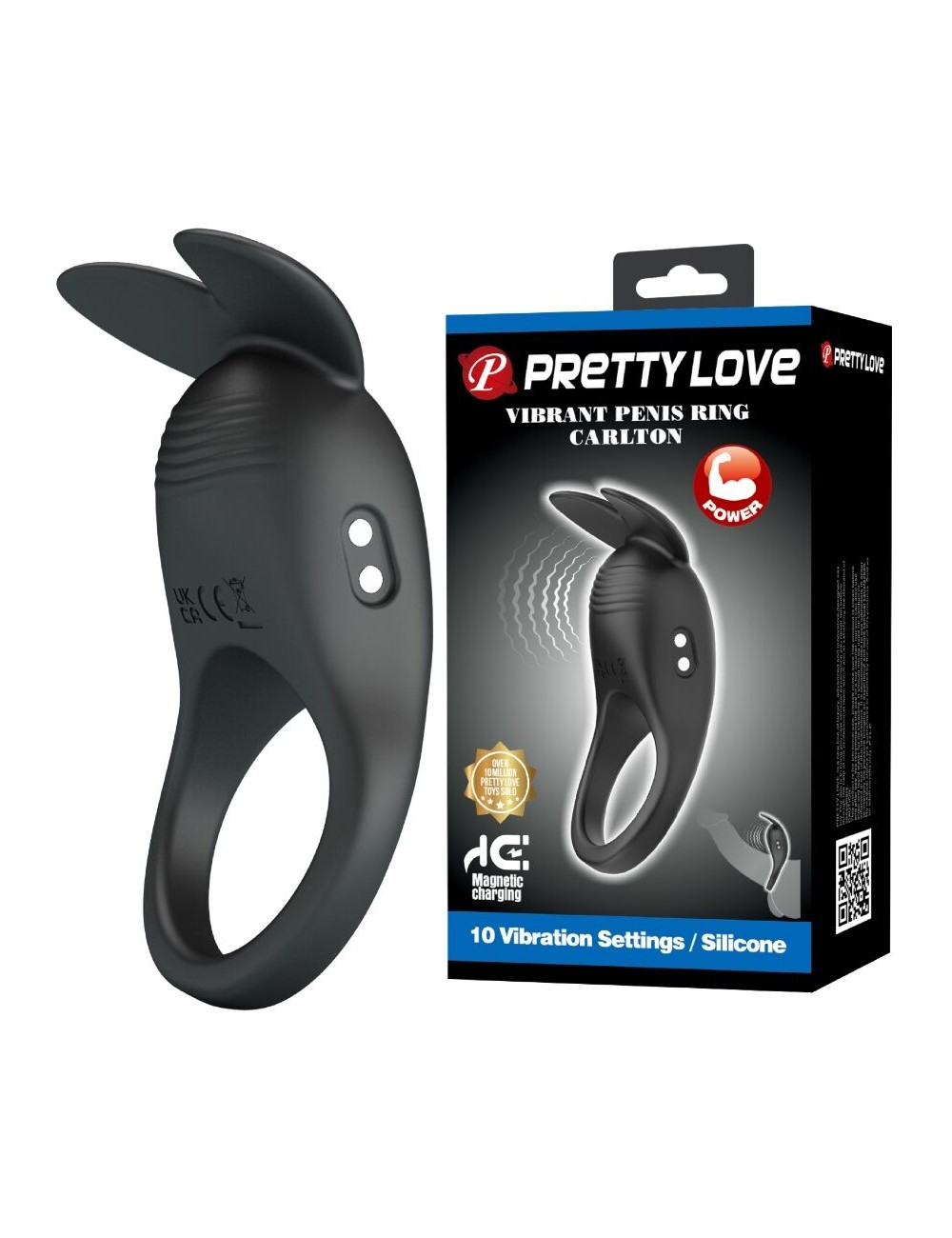 PRETTY LOVE - CARLTON ANNEAU PÉNIS AVEC STIMULATEUR CLITORIAL