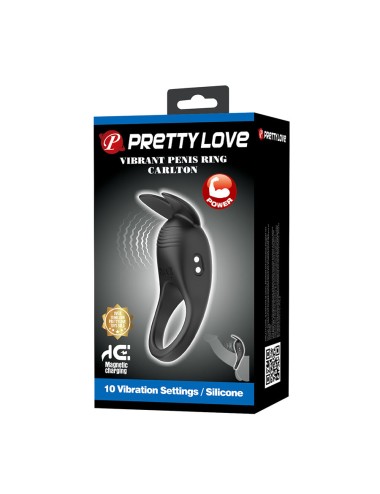 PRETTY LOVE - CARLTON ANNEAU PÉNIS AVEC STIMULATEUR CLITORIAL