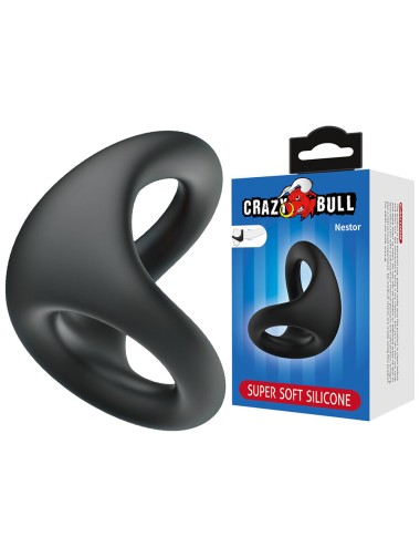 CRAZY BULL - NESTOR ANNEAU ERGONOMIQUE POUR PÉNIS ET TESTICULES