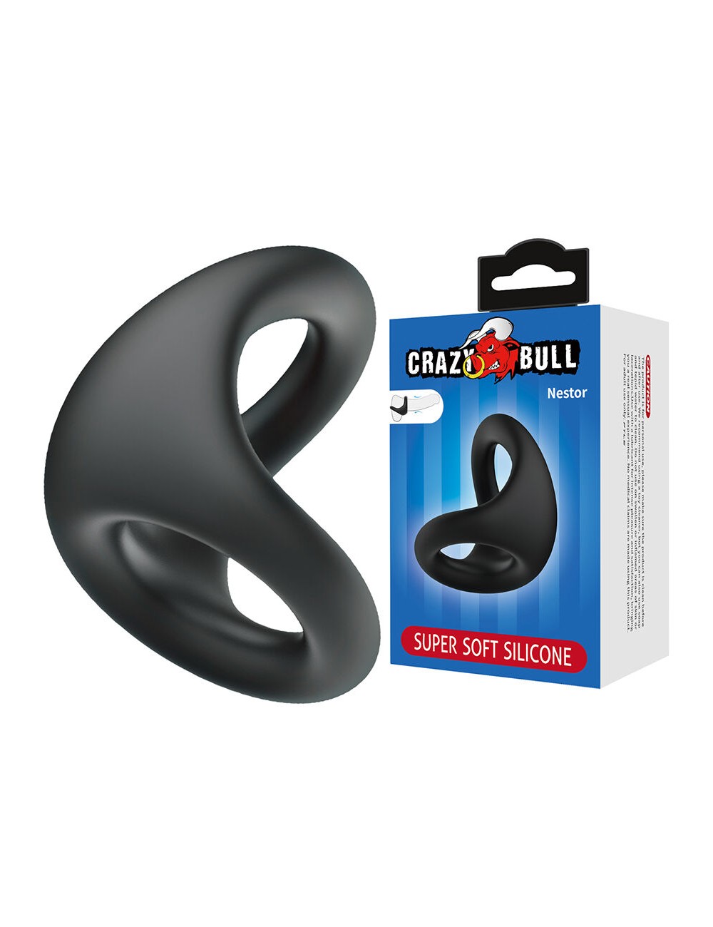 CRAZY BULL - NESTOR ANNEAU ERGONOMIQUE POUR PÉNIS ET TESTICULES