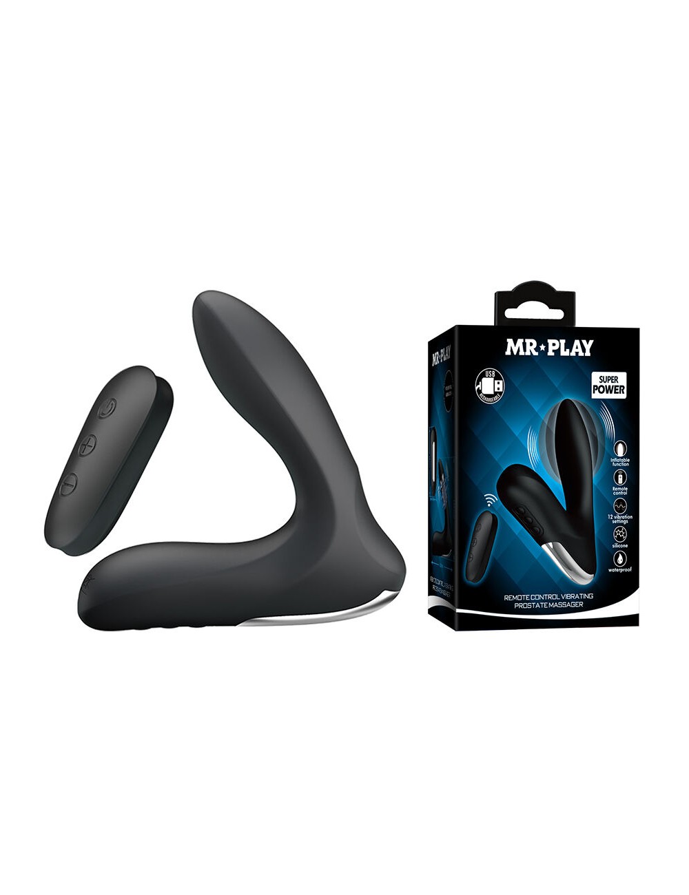 MR PLAY - MASSEUR DE PROSTATE AVEC TÉLÉCOMMANDE À VIBRATIONS