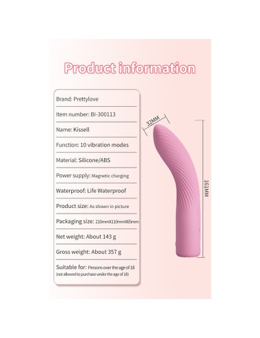 PRETTY LOVE - KISELL VIBRATEUR ROSE POINT G