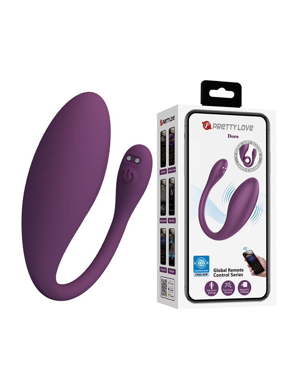 PRETTY LOVE - DORA VIBRATEUR INVISIBLE AVEC APPLICATION GRATUITE