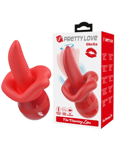 PRETTY LOVE - OBELIA VIBRATEUR À LANGUE AVEC MOUVEMENT ORBITAL