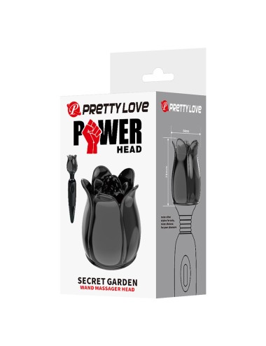 PRETTY LOVE - SECRET GARDEN TÊTE DE MASSAGE NOIRE