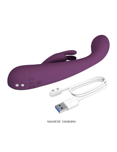 PRETTY LOVE - EMMA VIBRATEUR VIOLET RABBIT AVEC STIMULATEUR