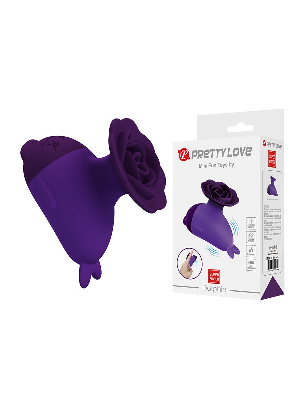 PRETTY LOVE - DOLPHIN MINI VIBRATEUR AVEC CLIP
