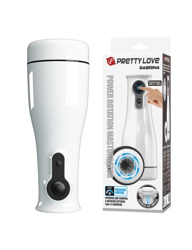 PRETTY LOVE - SABRINA MASTURBATEUR MASCULIN ROTATIF ET À BASCULE