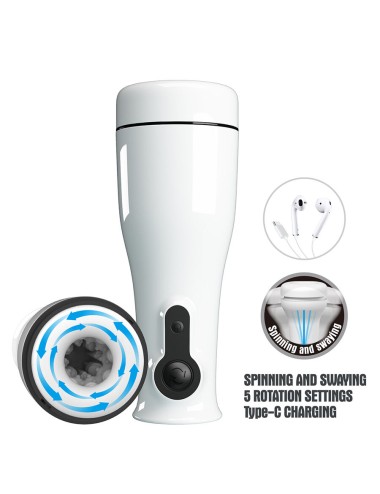 PRETTY LOVE - SABRINA MASTURBATEUR MASCULIN ROTATIF ET À BASCULE