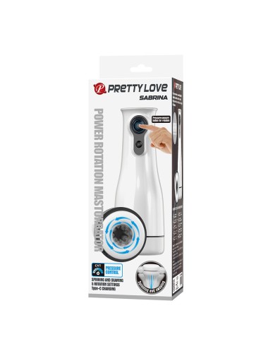 PRETTY LOVE - SABRINA MASTURBATEUR MASCULIN ROTATIF ET À BASCULE