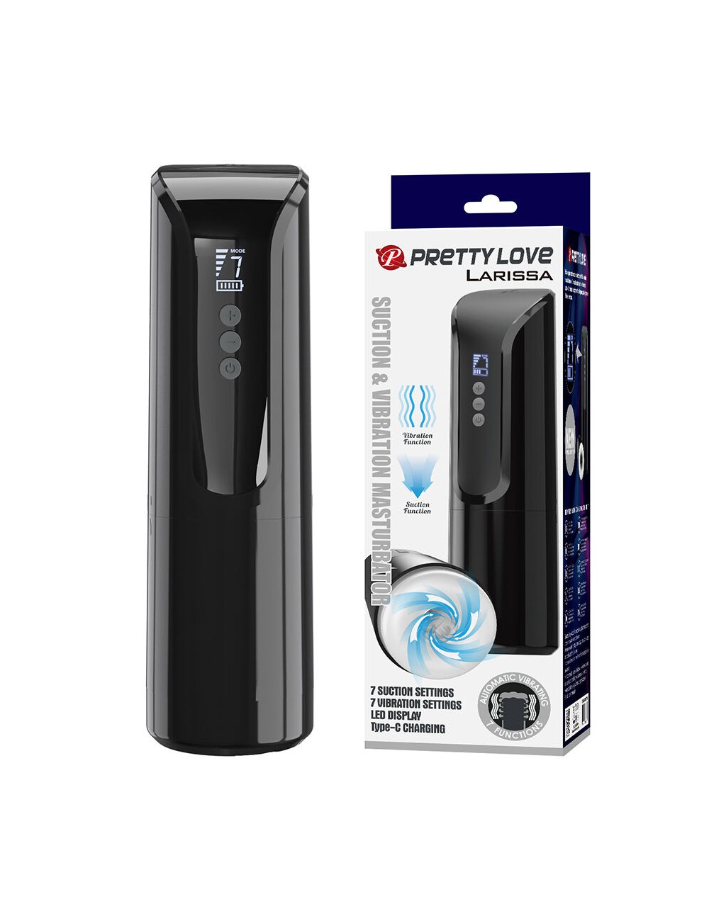 PRETTY LOVE - LARISSA MASTURBATEUR À SUCCION VIBRANTE