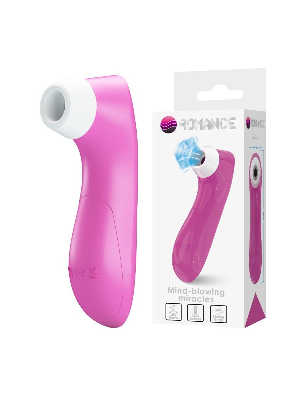 ROMANCE - APPAREIL DE SUCCION CLITORIALE AVEC TECHNOLOGIE DE PULSATION ROSE