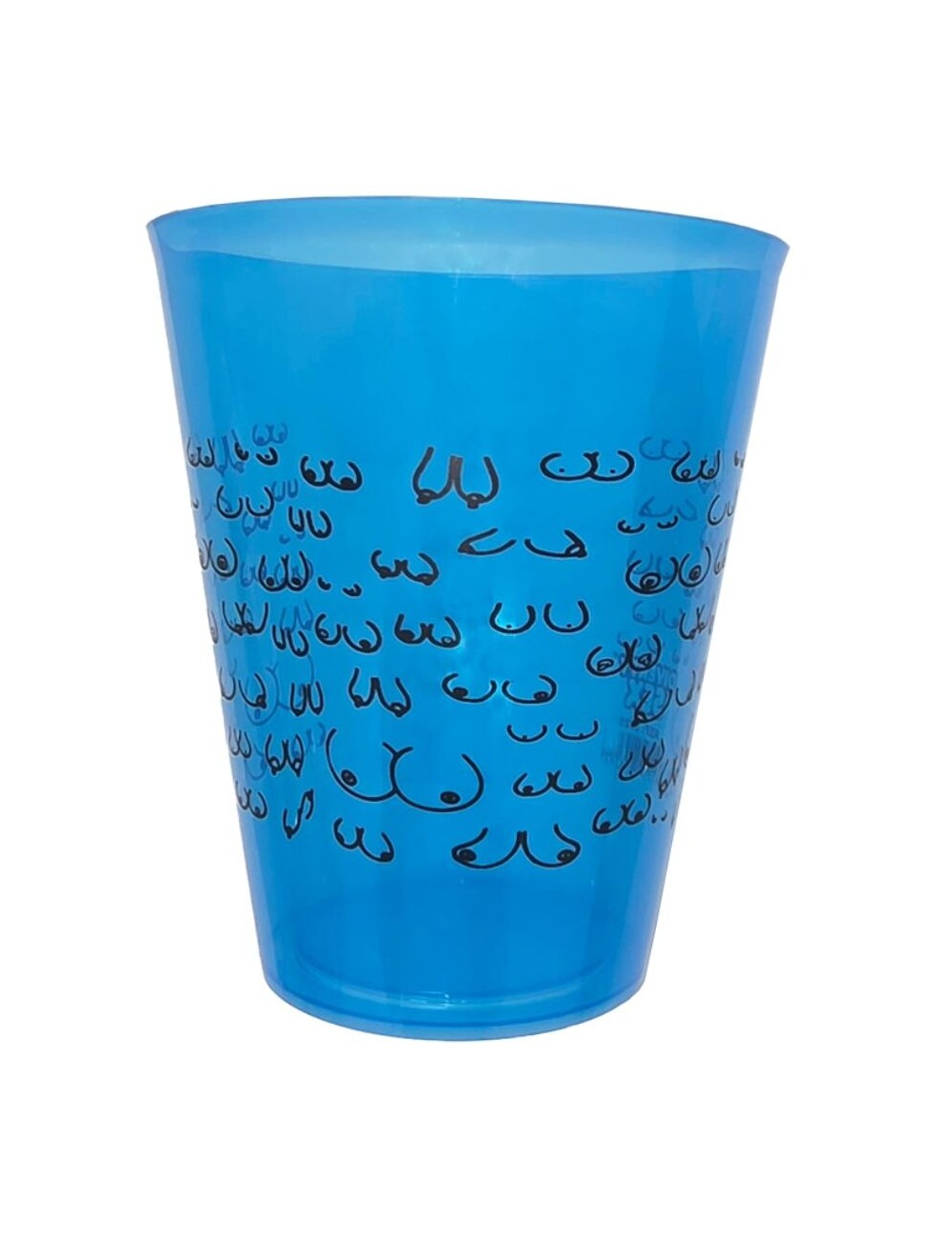 DIABLO PICANTE - TASSE BLEUE 500 ML AVEC SEINS NOIRS