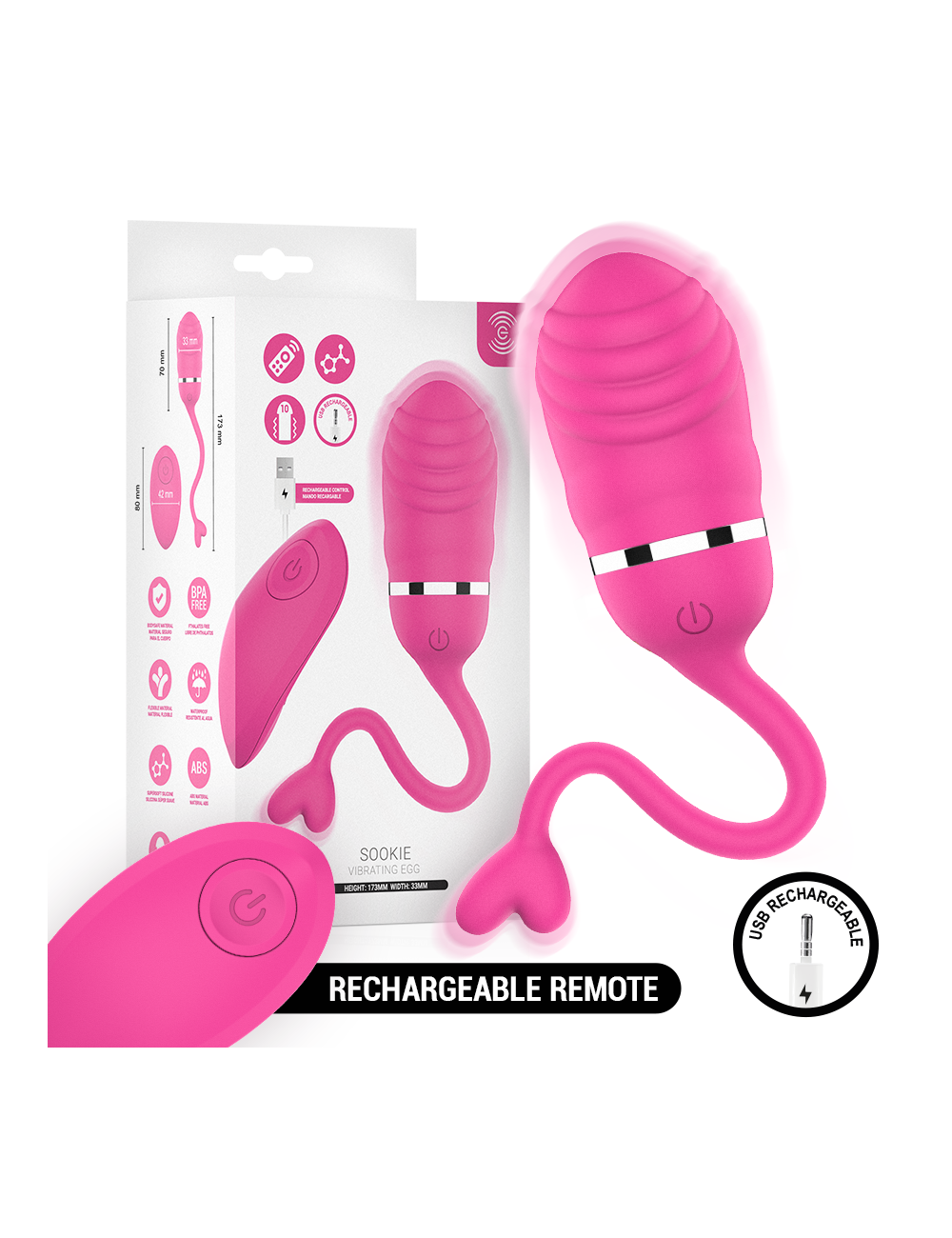 INTENSE - SOOKIE ŒUF VIBRANT ROSE À TÉLÉCOMMANDE