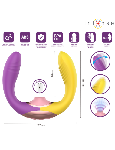 INTENSE - WILLOW STIMULATEUR À SUCCION ET VIBRATION 3 EN 1