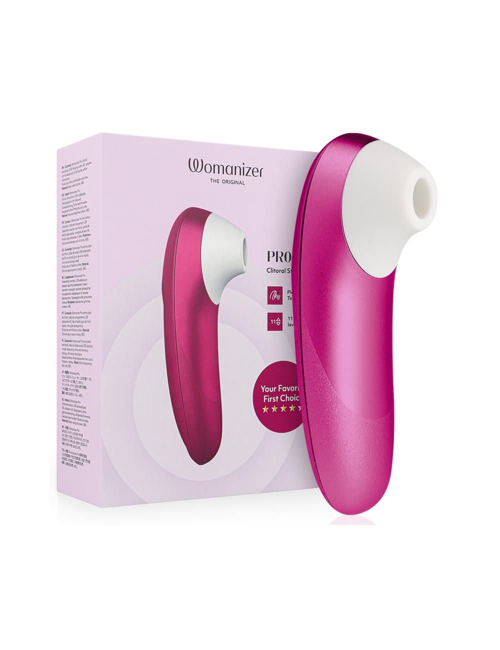 WOMANIZER - STIMULATEUR CLITORIAL VIBRANT PRO ROSE