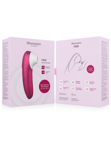 WOMANIZER - STIMULATEUR CLITORIAL VIBRANT PRO ROSE