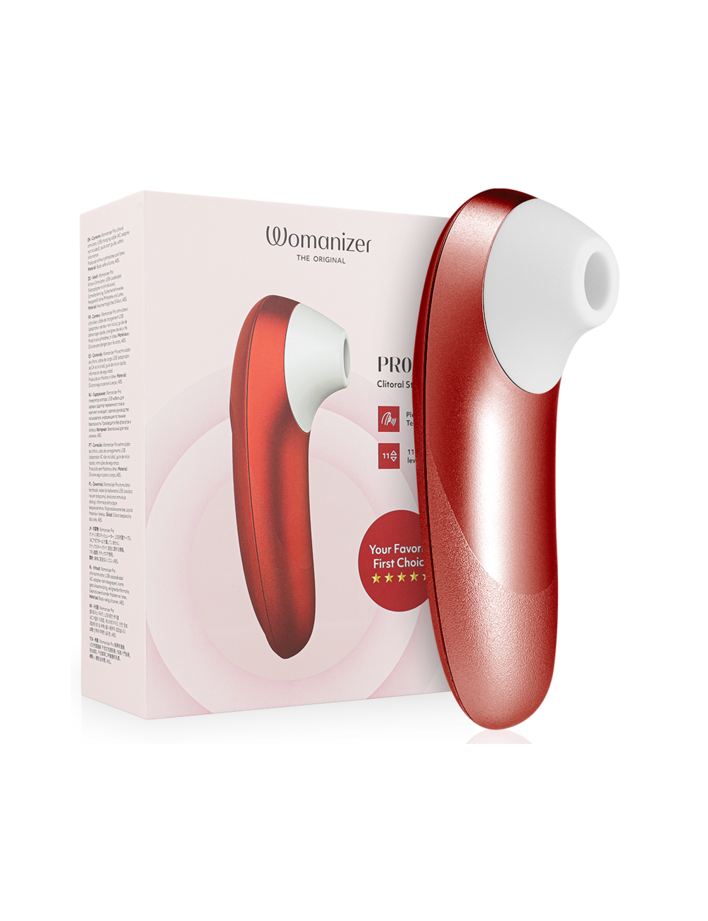 WOMANIZER - STIMULATEUR CLITORIAL VIBRANT PRO BORDEAUX