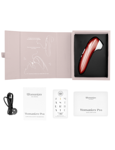 WOMANIZER - STIMULATEUR CLITORIAL VIBRANT PRO BORDEAUX