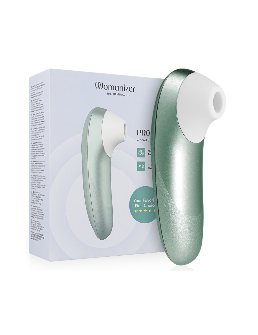 WOMANIZER - STIMULATEUR CLITORIAL PRO VIBRANT VERT SAUGE