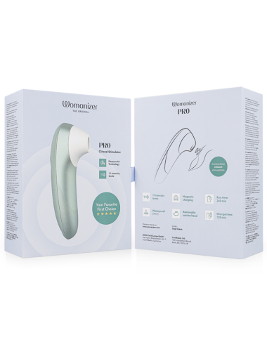 WOMANIZER - STIMULATEUR CLITORIAL PRO VIBRANT VERT SAUGE