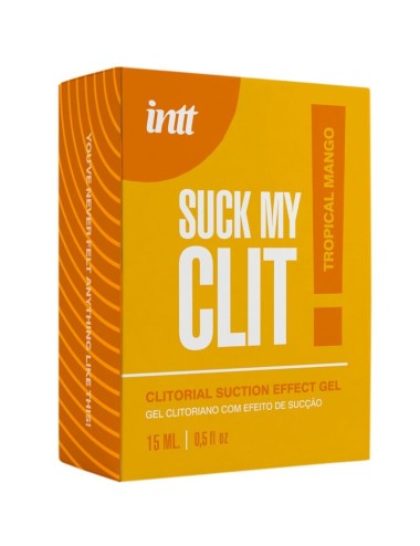 INTT - SUCK MY CLIT GEL EFFET SUCCION PARFUM MANGUE TROPICALE, 15 ML
