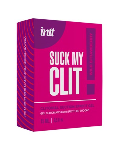 INTT -  SUCK MY CLIT GEL EFFET SUCCION FRAISE SAUVAGE 15 ML