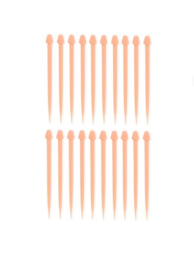 DIABLO PICANTE - BÂTONNETS PÉNIS ARAIGNÉES POUR VIANDE 20 UNITÉS