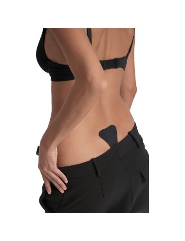 BYE-BRA - TANGA ADHESIVO NEGRO TALLA ÚNICA