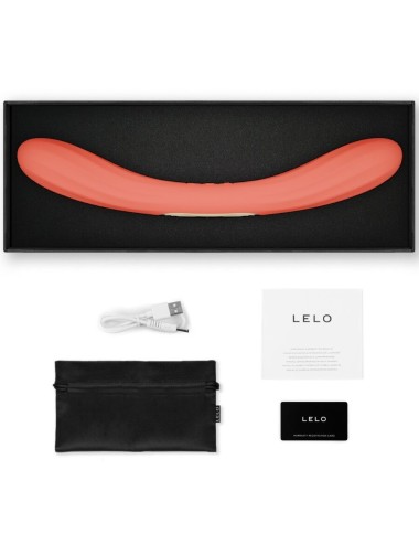LELO - BOOMERANG VIBRATEUR DOUBLE EXTENSION ROUGE CORAIL