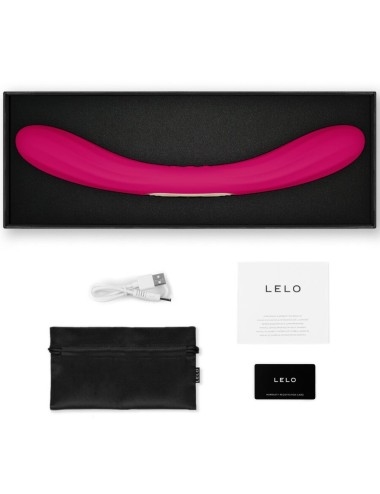 LELO - BOOMERANG VIBRATEUR À DOUBLE EXTRÉMITÉ CERISE