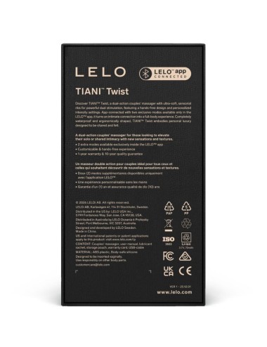 LELO - TIANI TWIST VIBRATEUR POUR COUPLES ROSE PÂLE
