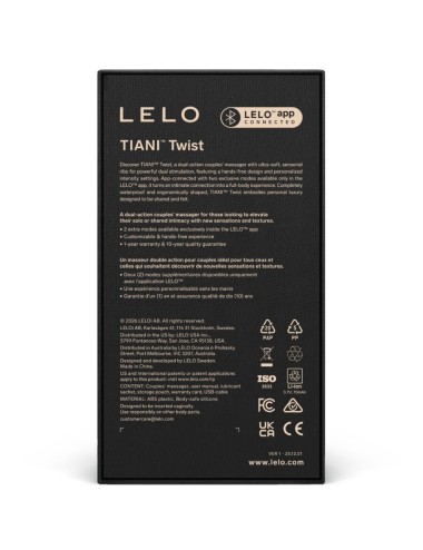 LELO - TIANI TWIST COUPLES VIBRATEUR EN MOUSSE