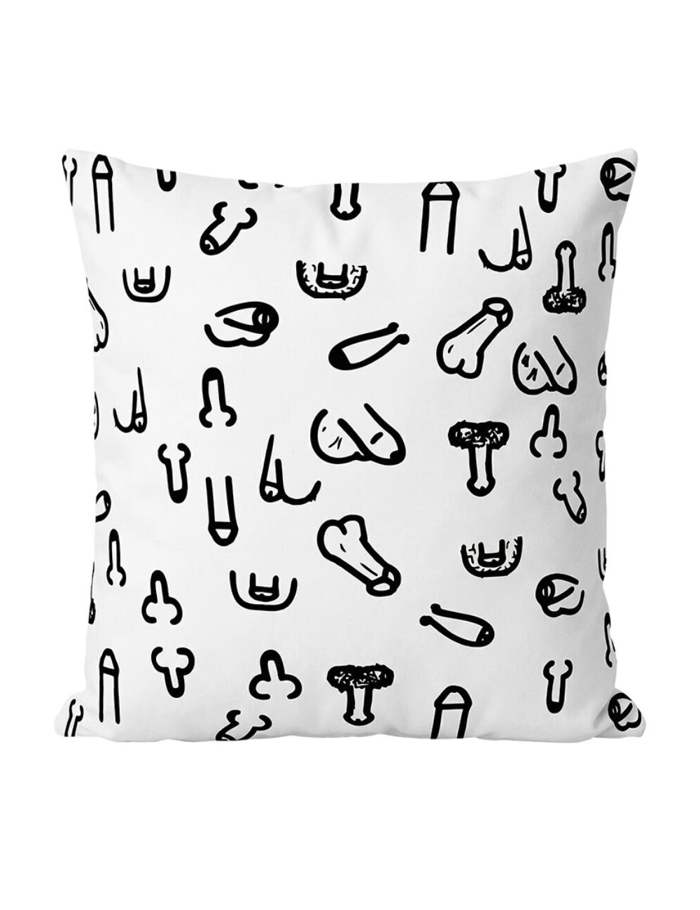 DIABLO PICANTE - COUSSIN PÉNIS BLANC 30 X 30