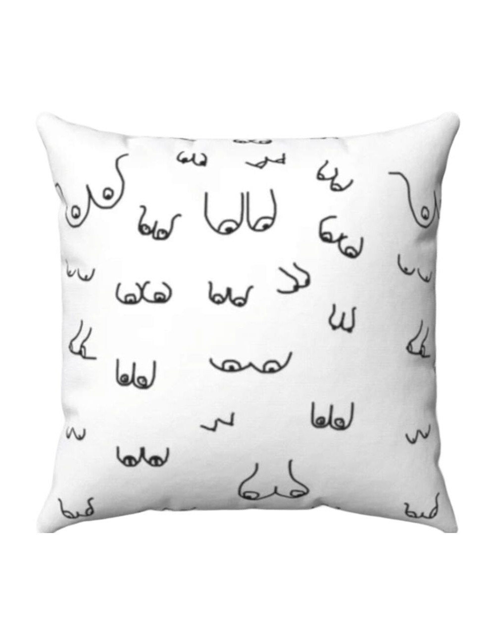 DIABLO PICANTE - COUSSIN DE SEINS 30 X 30 BLANC