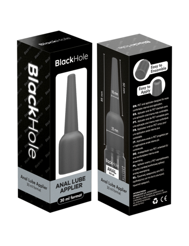 BLACK HOLE - APPLICATEUR DE LUBRIFIANT ANAL TAILLE S 30 ML