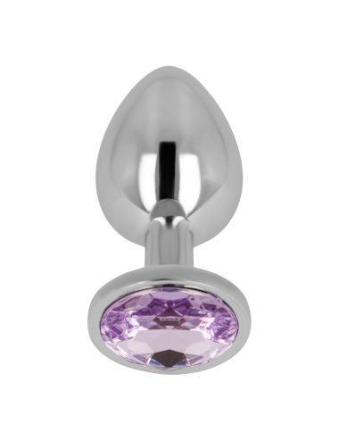 OHMAMA - PLUG ANAL AVEC CRISTAL VIOLET 8 CM
